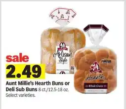 Meijer Aunt Millie's Hearth Buns or Deli Sub Buns offer