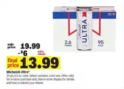 Meijer Michelob Ultra offer