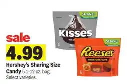 Meijer Hershey's Sharing Size Candy offer