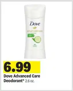 Meijer Dove Advanced Care Deodorant offer