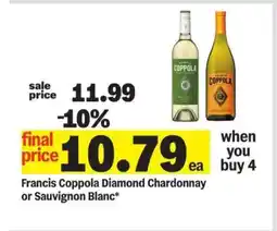 Meijer Francis Coppola Diamond Chardonnay or Sauvignon Blanc offer