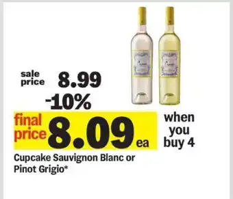 Meijer Cupcake Sauvignon Blanc or Pinot Grigio offer