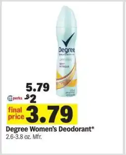 Meijer Degree Women's Deodorant offer