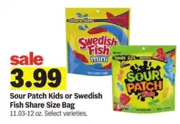 Meijer Sour Patch Kids or Swedish Fish Share Size Bag offer