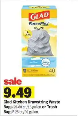 Meijer Glad Kitchen Drawstring Waste Bags offer