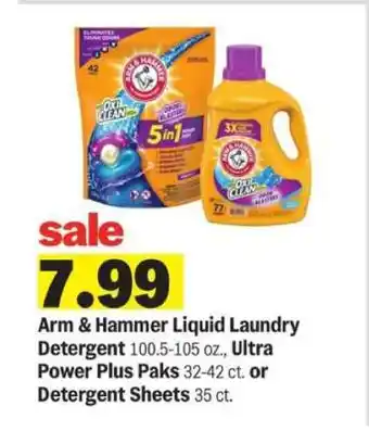 Meijer Arm & Hammer Liquid Laundry Detergent offer