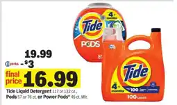 Meijer Tide Liquid Detergent offer