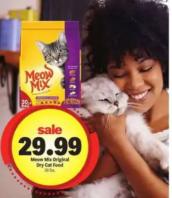 Meijer Meow Mix Original Dry Cat Food offer