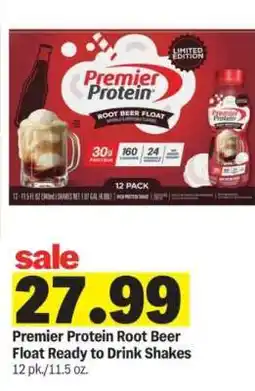 Meijer Premier Protein Root Beer Float Ready to Drink Shakes offer