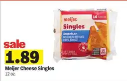 Meijer Meijer Cheese Singles offer