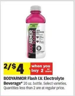 Meijer BODYARMOR Flash I.V. Electrolyte Beverage offer