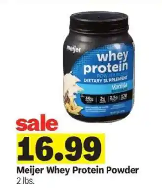Meijer Meijer Whey Protein Powder offer