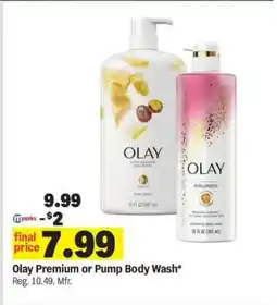 Meijer Olay Premium or Pump Body Wash offer