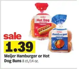 Meijer Meijer Hamburger or Hot Dog Buns offer