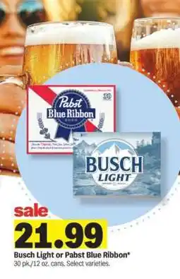Meijer Busch Light or Pabst Blue Ribbon offer