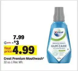 Meijer Crest Premium Mouthwash offer