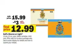 Meijer Bell's Oberon or Light offer
