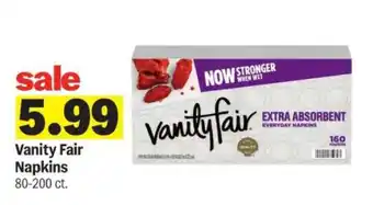 Meijer Vanity Fair Napkins offer