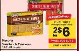 ACME Keebler Sandwich Crackers offer