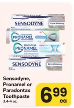 ACME Sensodyne, Pronamel or Paradontax Toothpaste offer