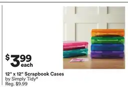 Michaels 12 x 12 Scrapbook Cases by Simply Tidy offer