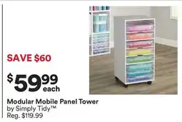 Michaels Modular Mobile Panel Tower by Simply Tidy offer
