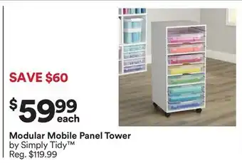 Michaels Modular Mobile Panel Tower by Simply Tidy offer
