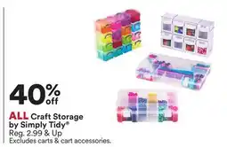 Michaels ALL Craft Storage by Simply Tidy offer