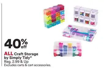 Michaels ALL Craft Storage by Simply Tidy offer