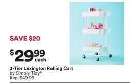 Michaels 3-Tier Lexington Rolling Cart by Simply Tidy offer