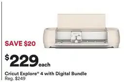 Michaels Cricut Explore 4 with Digital Bundle offer