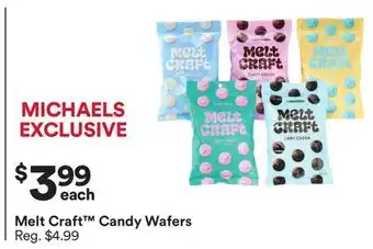 Michaels Melt Craft Candy Wafers offer