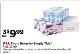 Michaels ALL Photo Boxes by Simply Tidy offer