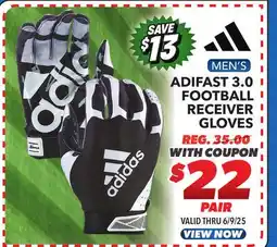 Big 5 adidas Adifast 3.0 Adult Receiver Gloves offer