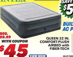 Big 5 Intex Queen 22 Comfort-Plush Airbed with Fiber-Tech offer