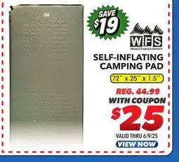 Big 5 World Famous Sports Self-Inflating Sleeping Pad offer