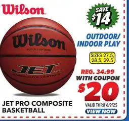 Big 5 Wilson Jet Pro Composite Basketball offer