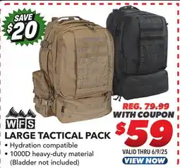 Big 5 World Famous Sports Large Tactical Pack offer