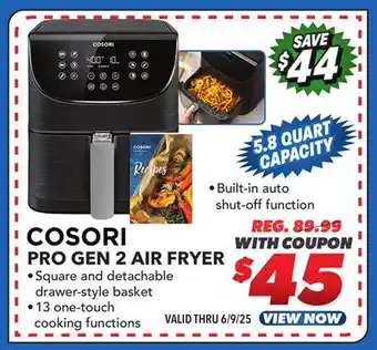 Big 5 Cosori Pro Gen 2 Air Fryer 5.8 Quart offer