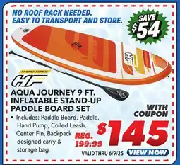 Big 5 Hydro-Force Aqua Journey 9' Inflatable Stand-Up Paddle Board Set offer