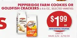 Smart & Final PEPPERIDGE FARM COOKIES OR GOLDFISH CRACKERS offer