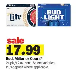 Meijer Bud, Miller or Coors offer