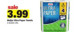 Meijer Meijer Ultra Paper Towels offer