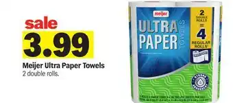Meijer Meijer Ultra Paper Towels offer