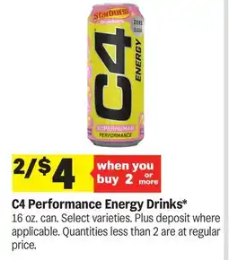Meijer C4 Performance Energy Drinks offer