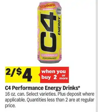 Meijer C4 Performance Energy Drinks offer