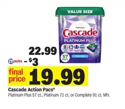 Meijer Cascade Action Pacs offer