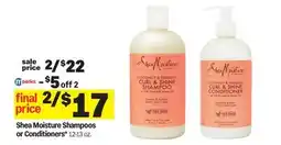 Meijer Shea Moisture Shampoos or Conditioners offer