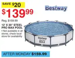Dunham's Sports BESTWAY 12' X 30 STEEL PRO MAX POOL offer