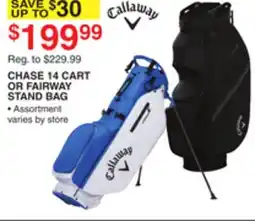 Dunham's Sports CALLAWAY CHASE 14 CART OR FAIRWAY STAND BAG offer